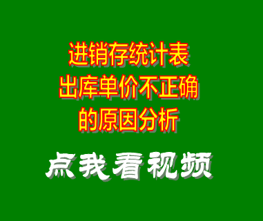 倉庫管理系統(tǒng)_進(jìn)銷存統(tǒng)計表出庫單價不正確